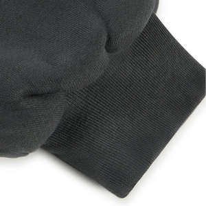 Sudadera con capucha doble de algodón 100% antracita de invierno, bordada y con cuentas, 1000 GSM, de secado rápido, estilo streetwear, hombros caídos, teñido liso. - Product Image 4