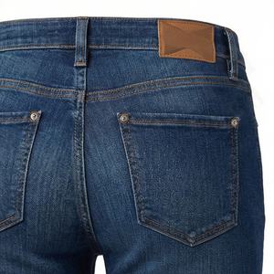 Jeans pour femmes, style décontracté, quotidien, streetwear, jambes larges, taille mi-haute, skinny, courbes, denim uni, mode estivale, pantalon tendance - Product Image 5