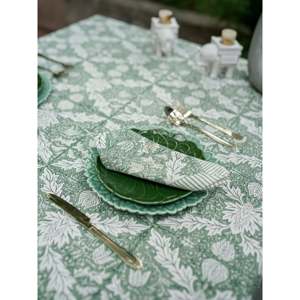 Lujo Impreso Jacquard Sitaron Ki Raat Mantel No tejido Cuadrado Banquete DE BODA Hoteles - Product Image 1