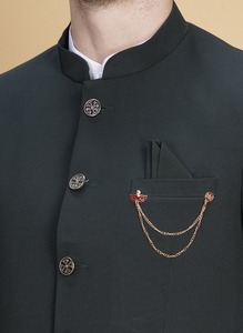 ชุดสูทผู้ชายสีดำทันสมัยแบบ 2 ชิ้น สำหรับงานออฟฟิศ งานแต่งงาน และงานปาร์ตี้ จัดจำหน่ายโดยตรงจากโรงงาน พร้อมราคาส่งออกจากอินเดีย - Product Image 2