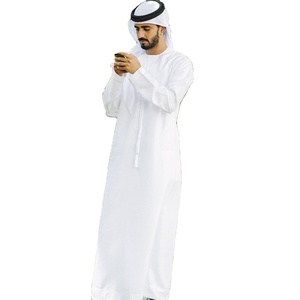 Bonne qualité thobe saoudien Jubbah pour hommes mode saoudienne hommes Thobe arabe islamique hommes Thobe arabe conceptions personnalisées teint uni - Product Image 2