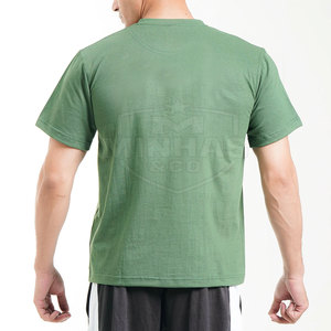 Material duradero Hombres cómodos Gimnasio Camisetas Color sólido Hombres Gimnasio Camisetas Hecho en Pakistán - Product Image 2