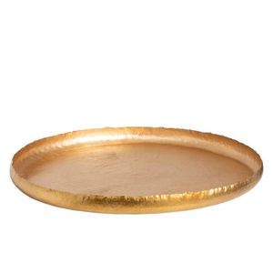 Bandeja de Metal de Diseño Increíble y Ecológica, Color Dorado, Vajilla, Utensilios de Cocina, Plato para Servir Alimentos, Fabricante de Platos de la India - Product Image 5