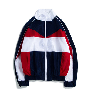 Chaqueta de entrenador de nailon para hombre, personaliza tu propio logotipo, diseño clásico, impermeable, a prueba de viento, abrigo universitario clásico, teñido liso - Product Image 5