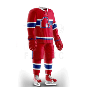 Conjuntos de uniformes de hockey sobre hielo de equipo de alta calidad fabricados por el uniforme de hockey sobre hielo de Fasmic Sport con 100% poliéster - Product Image 5