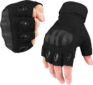 Industria directa Muestra gratis Guantes tácticos Hombres Pantalla táctil Paintball Guantes de motocicleta Guantes tácticos Medio dedo completo Verde - Product Image 5