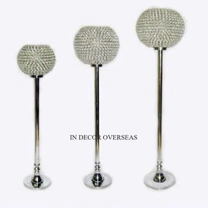 Nuevo patrón llegada alto grado chapado en oro mejor calidad Metal antiguo Diseñador candelabros boda MESA CENTRO DE MESA Accesorios - Product Image 2