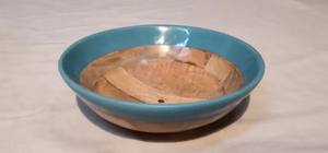 Bol de service en bois d'olivier naturel - Product Image 3