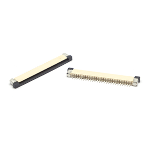 814JUXXPTX-43 Conectores Flexibles (FFC FPC) de Tecnología Ariba SMT, Ángulo Recto, Bronce Fosforoso, Recubiertos de Estaño, Paso de 1 mm, 4~30 Pines, Altura de 2 mm - Product Image 1