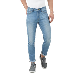 Wholesale <b>Men's</b> Slim Fit Stretchable Denim Pants Solid Color Embroidered <b>Jeans</b> Casual Wear <b>Drawstring</b> Full Length Vietnam - Product Image 5