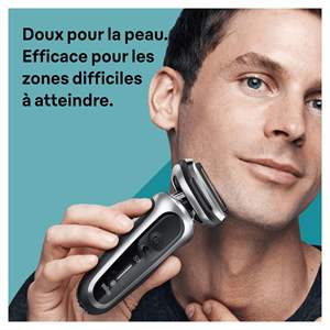 Afeitadora Eléctrica Inalámbrica para Hombre, Resistente al Agua IPX7, con Doble Cuchilla, Recargable, con Sistema de Limpieza y Recortadora para Barba - Product Image 6