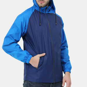 Chaqueta cortavientos impermeable de invierno para hombre personalizada capucha cierre de cremallera frontal Anti-UV transpirable para correr Golf ciclismo de montaña - Product Image 3