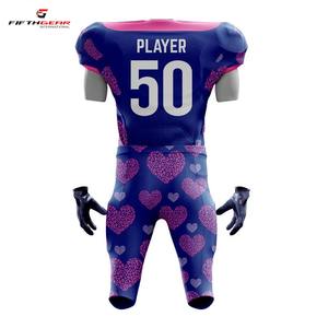 เสื้อฟุตบอลอเมริกันสำหรับผู้ชายเด็กเสื้อสั้นผ้าสแปนเด็กซ์ออกแบบโลโก้ได้ตามต้องการดีไซน์ล่าสุดสำหรับฤดูร้อน - Product Image 3