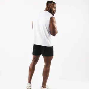 2024 High Quality Unisex Cotton Sleeveless Gym Shirt Men Workout Tank Top Gym Stringer For Men