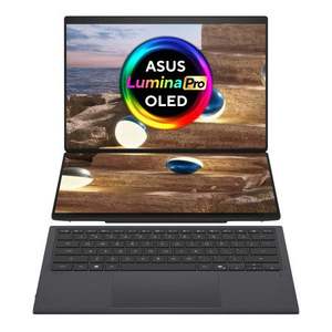 โน้ตบุ๊ก Asu ZenbookS DUO UX8407AA CoPilot+ หน้าจอสัมผัสคู่ DualOLED ขนาด 14.0 นิ้ว AMD A9 แรม 32GB SSD+HDD คีย์บอร์ดถอดได้ ใหม่ - Product Image 1
