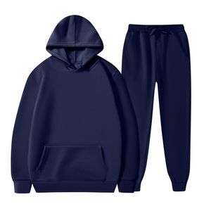 Ensemble de survêtements unis de haute qualité pour sublimation, vente en gros, collection 2026, pour hommes, avec sweats à capuche et pantalons de jogging - Product Image 3