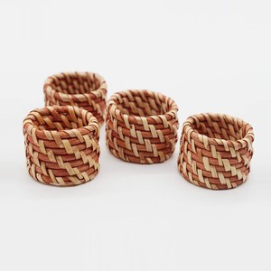 Anneaux de serviette en rotin, accessoire de table pour Noël, fête de Thanksgiving, anneau de serviette de haute qualité - Product Image 2