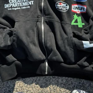 Sweat à capuche sérigraphié en molleton de coton mélangé pour hommes, vêtements d'hiver teints dans des tissus épais, produits chauds, vente en gros - Product Image 5