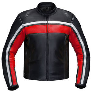 เสื้อแจ็คเก็ตมอเตอร์ไซค์หนังแท้สำหรับผู้ชาย กันลม ปรับแต่งได้ ทนทาน ผู้ส่งออกจำนวนมากจากปากีสถาน ปี 2026 - Product Image 4