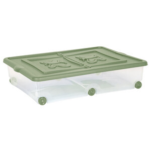 Contenitore con Ruote e Coperchio 60x40h18 Cm - Product Image 1