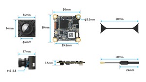 BETAFPV P1 Air Unit HD VTX 1080p 60fps ระยะ 5 กม. น้ำหนักเบาพิเศษ 6.5 กรัม ระบบวิดีโอดิจิตอล โหมด Canvas <span class=keywords><strong>OSD</strong></span> สำหรับโดรน FPV ขนาดเล็ก - Product Image 6