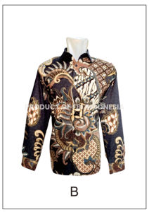 เสื้อเชิ้ตแขนยาวผู้ชายมาใหม่คลาสสิกผ้าฝ้าย100% พิมพ์ลายบาติกทางการสไตล์แฟชั่นแนวอินโดนีเซียไม่ยับง่าย - Product Image 2