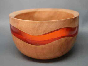 Ensaladera Clásica Ecológica de Resina Epoxi y Madera Hecha a Mano, Pieza Decorativa Única para Servir en el Hogar, Restaurantes y Fiestas, Saniya - Product Image 2