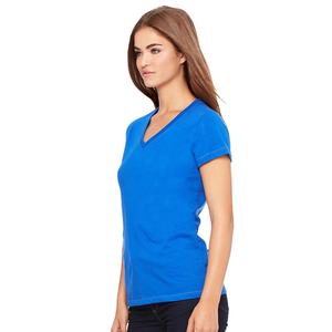 Bella-Canvas B6005 Camiseta de manga corta con cuello en V para mujer, True Royal-Camiseta transpirable extra grande - Product Image 2