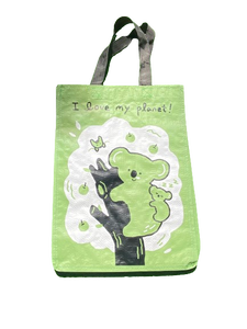 Bolso de compras tejido PP laminado reutilizable de supermercado a prueba de humedad con impresión opcional - Product Image 5