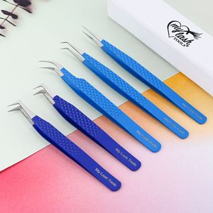 Vente en gros de nouvelles pinces à cils de volume conçues pince à cils à 90 degrés poignée en diamant acier japonais de haute qualité - Product Image 5