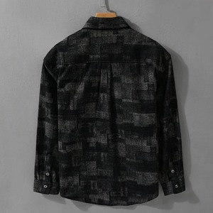 เสื้อเชิ้ตผ้าฝ้ายลายตารางสำหรับผู้ชายเสื้อยีนส์ลายตาราง100% พอดีตัวแบบลำลองกำหนดเองฤดูร้อน - Product Image 6