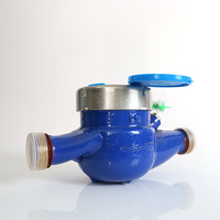 Compteur d'eau fileté multi-jets DN20 IP68 en acier inoxydable à cadran humide QS, haute sensibilité pour la mesure du débit