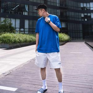 Camiseta personalizada con corte de caja en blanco para hombre 250 300 Gsm Heavyweight 100% Camiseta de algodón Oversize Drop Shoulder Boxy Fit Crop T-shirt Hombres - Product Image 1