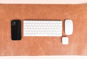 Tapis de bureau professionnel en cuir véritable, anti-odeur, résistant, anti-poussière, surface d'écriture lisse et durable, protection de qualité supérieure - Product Image 6