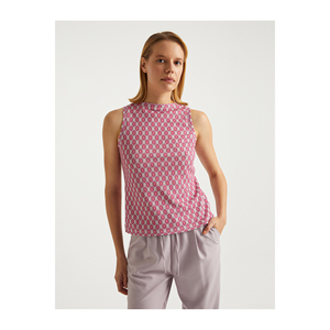 ชุดนักกีฬายิมนาสติกสีเงิน แบบคอปกซีโร่ แขนเสื้อลายพิมพ์ - Product Image 5