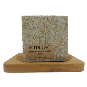 Jabón Sólido Artesanal de Avena, Leche y Miel 100g con Manteca de Karité para Hidratar y Blanquear, Jabón en Barra para Baño o Inodoro - Product Image 1