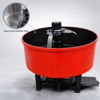Malaxeur à béton diesel portable en acier inoxydable 500L de marque Yunyang, cuve plate verticale, prix