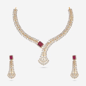 Zircon Bridal Necklace Elegant <b>Wedding</b> <b>Accessory</b> - Product Image 1