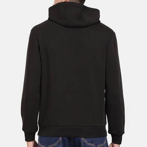 <b>Men's</b> 100% Cotton Hooded Pullover Sweatshirt <b>Henley</b> Collar <b>Long</b> <b>Sleeve</b> Loose Solid T-Shirt Winter Front Logo Cross-Border Design - Product Image 5