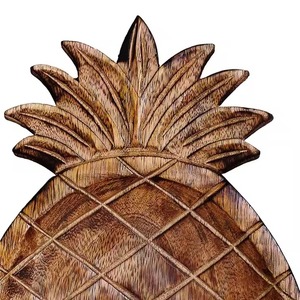 Bol à fruits en forme d'ananas, plat de service décoratif unique, centre de table élégant pour la présentation de la cuisine et le style de la maison - Product Image 2