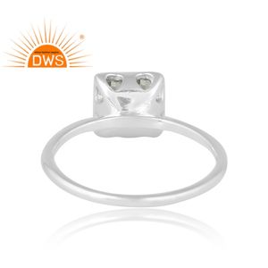 Nuevas llegadas Anillo de piedras preciosas de amatista verde natural de plata esterlina Joyería personalizada para mujeres Regalo para ella - Product Image 2