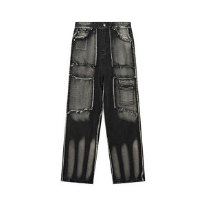Pantalones Vaqueros de Mezclilla de Diseño Lavado a la Moda para Hombre, Fabricante OEM, Pantalones Vaqueros Ajustados a la Moda Hechos a Medida - Product Image 1