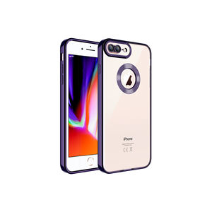 Funda de Silicona Netzy Deep Purple para iPhone 7 Plus, Protección de Cámara de Lujo, Diseño Moderno, Logotipo SAF Omega, Silicona Suave - Product Image 1