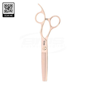 Ciseaux de barbier ergonomiques à poignée décalée, tension réglable, légers, pour droitiers, lame de rasoir tranchante, ciseaux à cheveux pour couper les cheveux - Product Image 3