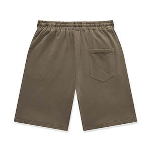 320 GSM OEM accepter Logo DTG broderie écran impression en relief 100% coton haute qualité hommes unisexe lavé à l'acide Jogging Shorts - Product Image 2