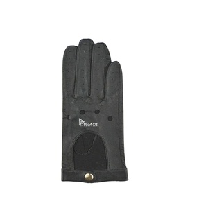 Guantes de Trabajo de Cuero sin Dedos, Guantes de Conducción de Medio Dedo, Guantes Transpirables con Agarre Suave para Motocicleta, Gimnasio y Uso al Aire Libre - Product Image 5