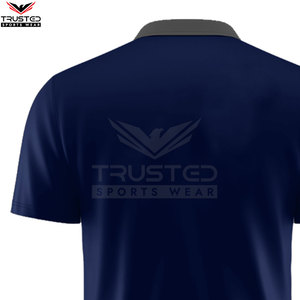 Camisetas de Hombre de Algodón Tejido Sólido de Dos Tonos con Combinación de Colores Personalizada para el Cuello, Impresión de Logotipo Personalizado, Transpirables, de Manga Corta - Product Image 6