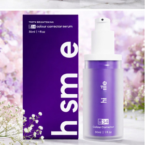 Sérum blanchissant pour les dents V34 Correcteur violet Blanchiment instantané pour les fumeurs Utilisation quotidienne Formule sûre sans peroxyde - Product Image 6