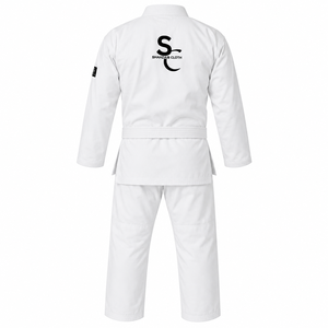 Kimono de BJJ Shansa Don Blanco, 100% Algodón Elástico, Antibacteriano, Transpirable, Uniforme de Artes Marciales Unisex para Adultos, Corte Regular - Product Image 2