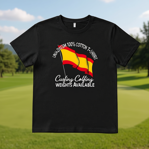 T-Shirt Unisex 210GSM 100% Cotone Abbigliamento Casual con Logo Personalizzato per Golf - Disponibili Diverse Grammature - Product Image 3